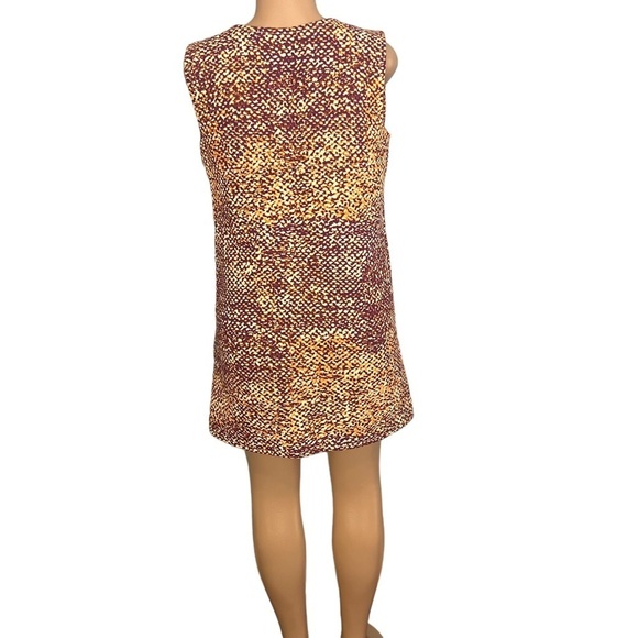 Just Cavalli Multicolor Canvas Plunge Neck Shift Dress - Picture 8 of 9